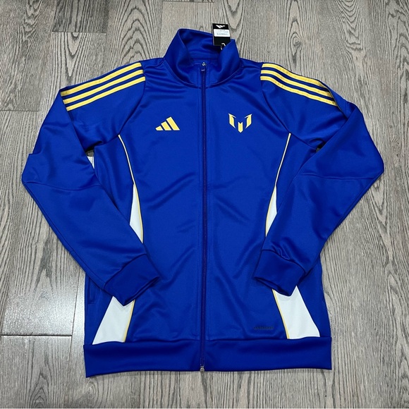 Adidas Men’s Football Tiro 24 Messi Street Blue Jacket BNWT M - Picture 1 of 9